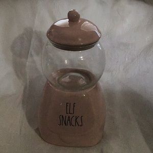 Rae Dunn elf snacks gum ball machine canister